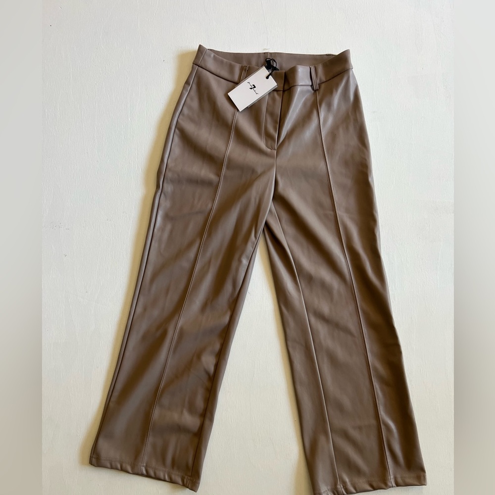 7 for All Mankind faux leather pants- brand new